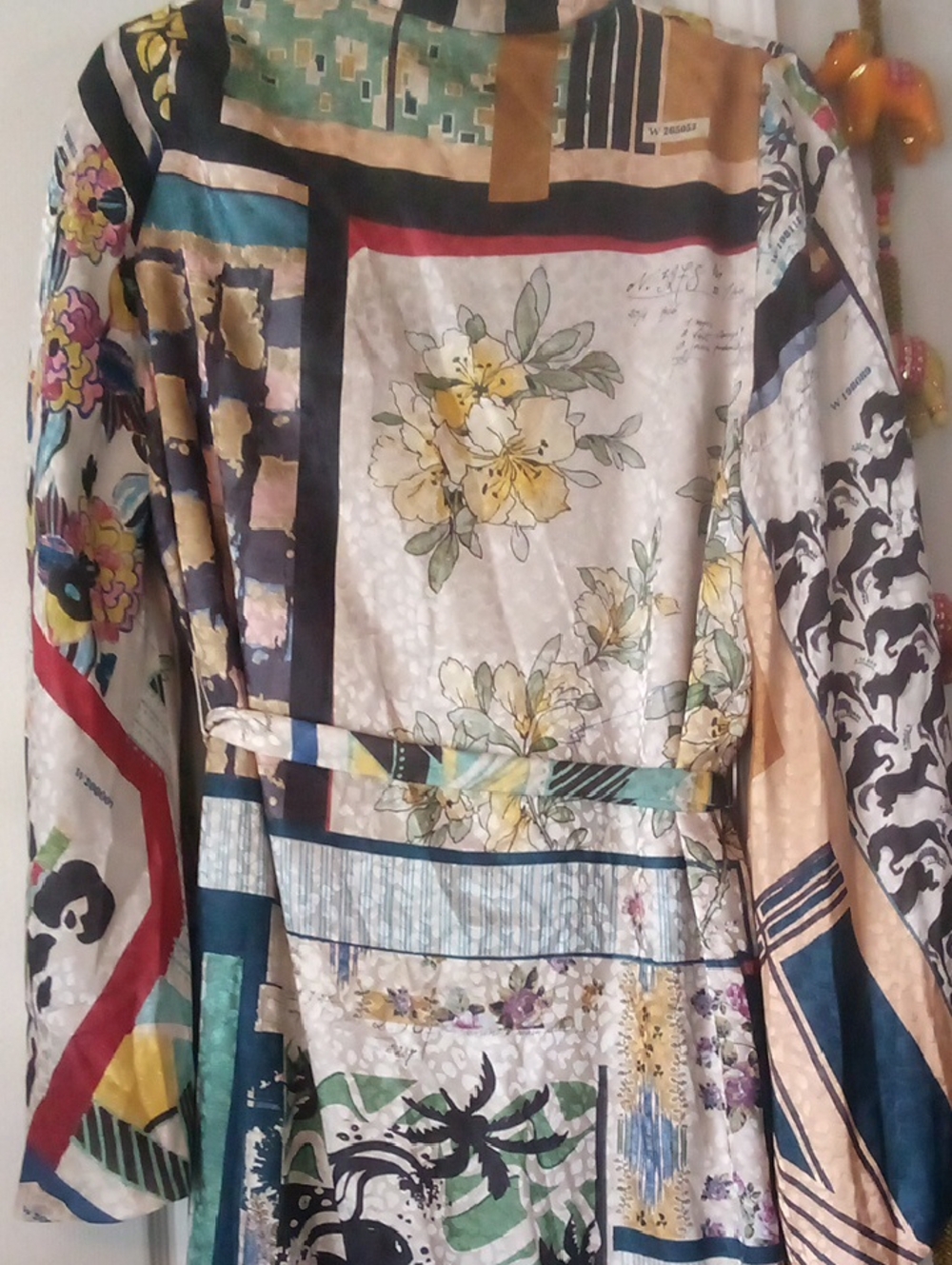 Zara Multicolor Floral Patchwork Kimono - Picture 4 of 4